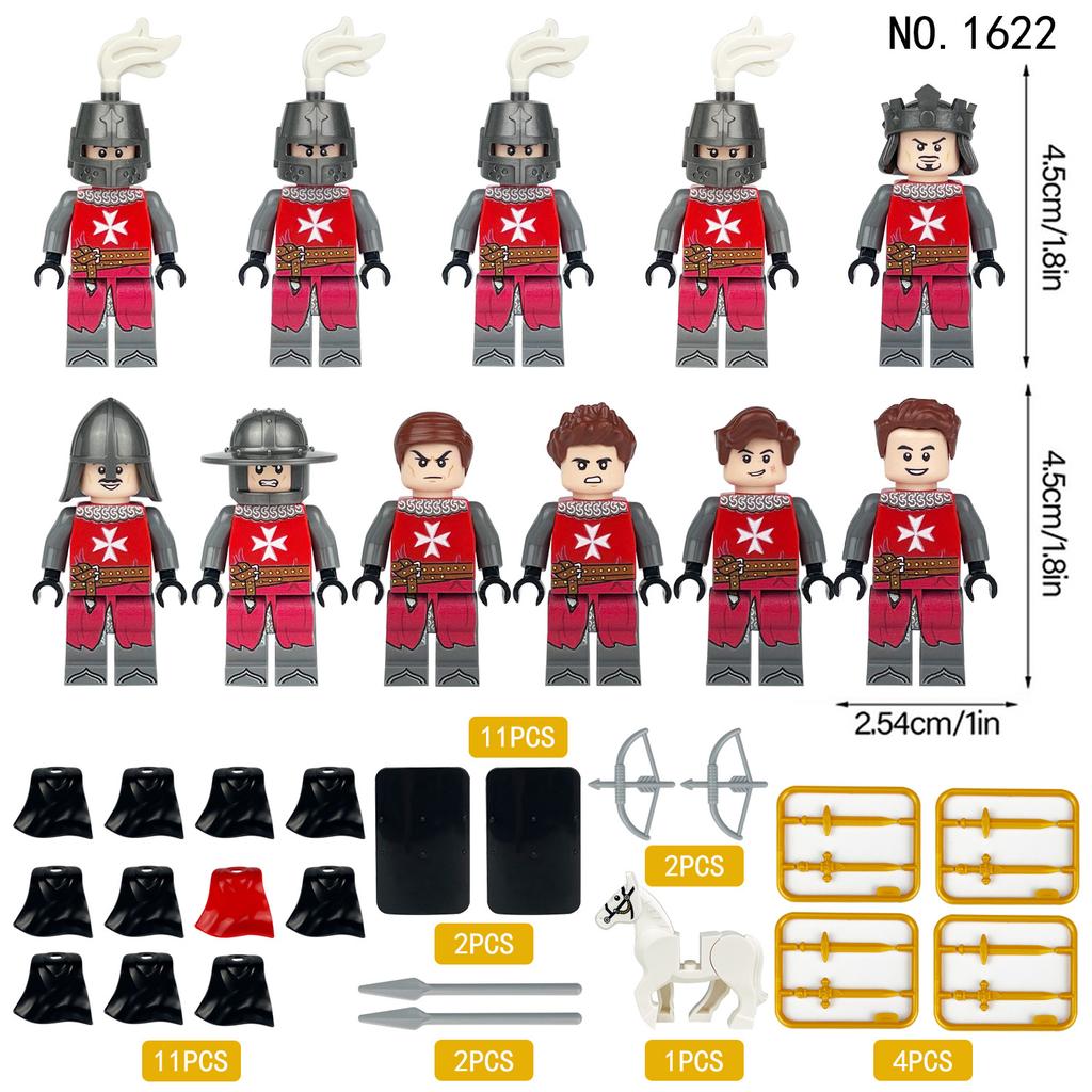 M1622 M1623 M1624 M1628 Ancient Roman Soldier King Building Block Minifigures Toy