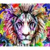 5D DIY Diamond Painting Colorful Lion Diamond Embroidery Full Mosaic Kits Cross Stitch Home Decor Handmade Gifts
