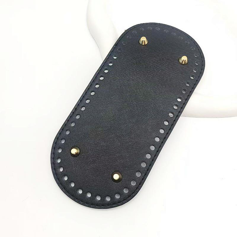 Овальное основание для сумки из ПУ 22x10: Хёна Плетеное/Вязаное Дно Сумки-Ведра, Аксессуар Фурнитура для Багажа