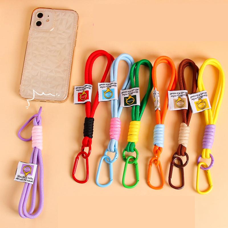 Yogodlns Colorful Nylon Rope Handbag Pendant With Carabiner Buckle Clips Bags Accessories Spare Parts for Bags