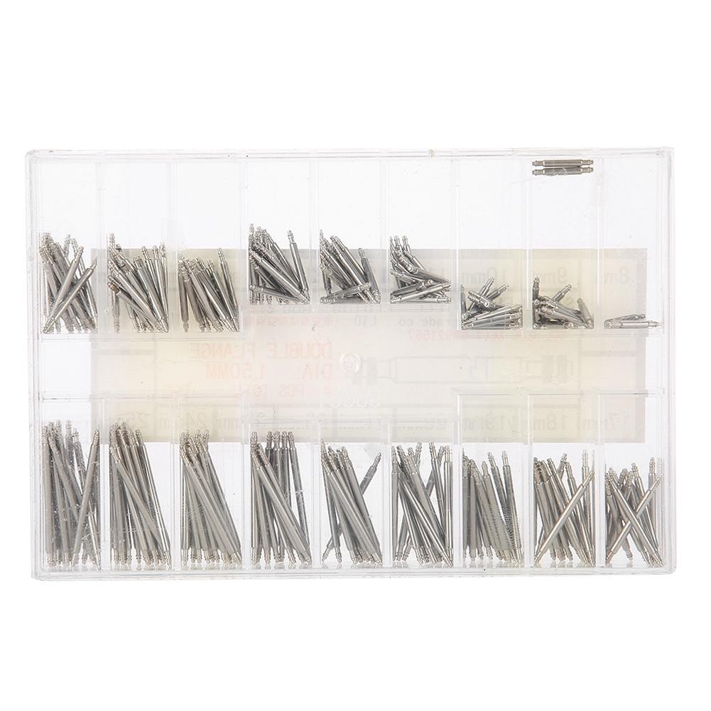 270 шт., нержавеющая сталь, пружинный стержень для часового ремешка, наборы ушей для часового ремешка 8-25 мм