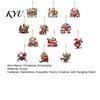 Funny Character Key Chains 12Pcs Old Women Christmas Tree Ornaments, 2D Flat Acrylic Cartoon Grandma Creative Sheet Ornaments Hanging Pendants