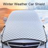 Automobile Ice Shield Snow Cover Foldable Design Wear Resistant Easy Installation Anti-Freezing Winter Car Windshield