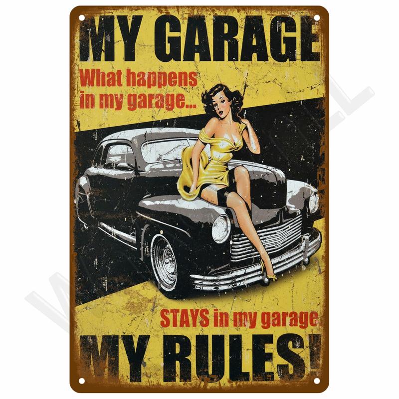Vintage Tin Sign Home Decor Items Wall Decor Art Wall Mural Room Decoration Items Decor Men Retro Metal Sign Plate Bar Posters