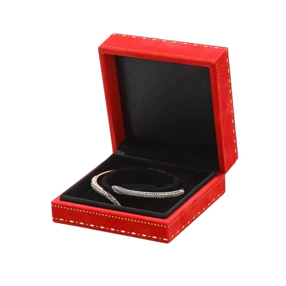 Luxury Small Jewelry Box Vintage Flannel Bracelets Box Jewelry Display Holder  Jewelry Storage