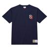 Mitchell & Ness x MLB Футболка SAN DIEGO PADRES Мужская Морской Синий TCRW6277-SDPYYPPPNAVY