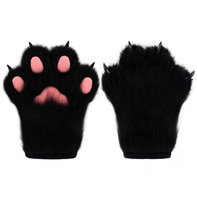 Fursuit fursuit accessories plush cat paw fox paw gloves cosplay glue nails