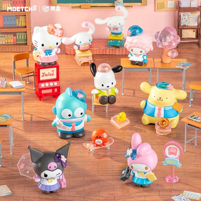Sanrio Star Academy Micro Box Blind Box Collection Kuromi Pochacco Gifts Toy Model Anime Figures Collect Ornaments