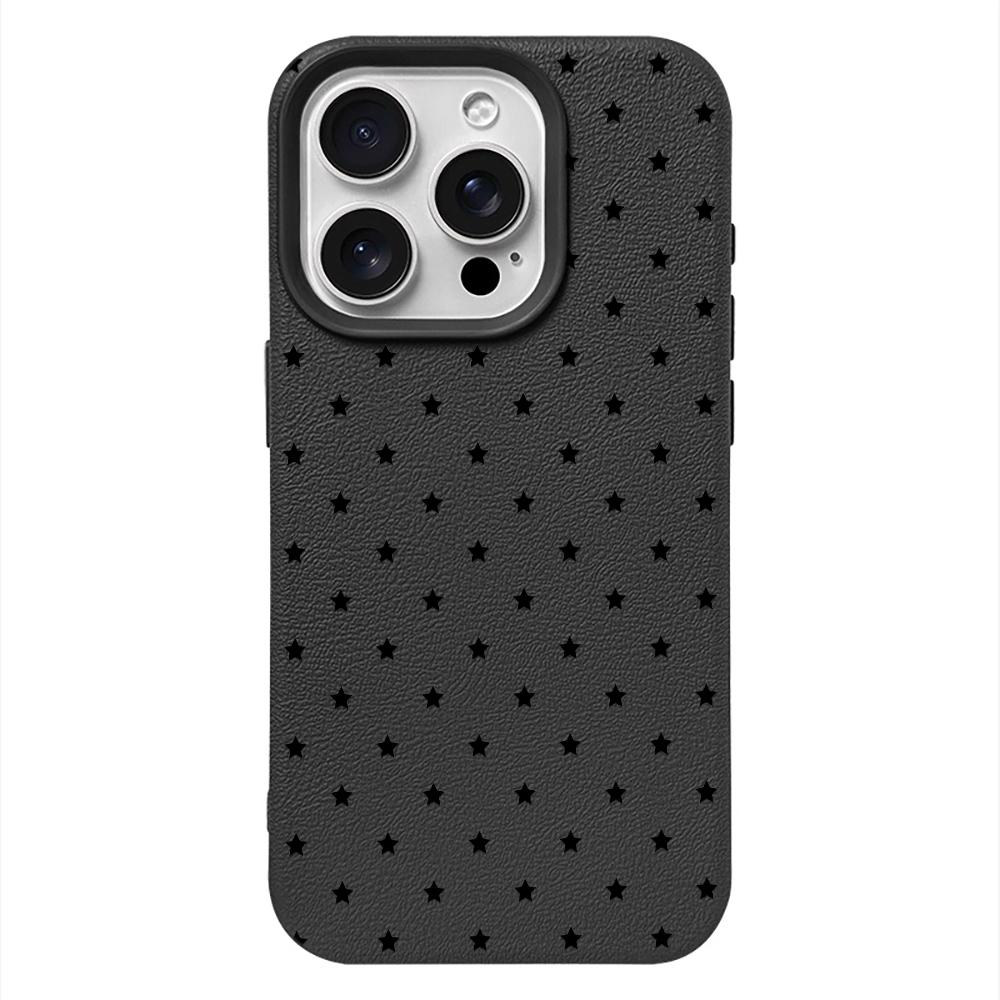 Стильный чехол для телефона с принтом мини-звездочек для iPhone 17 Air 16 16e 15 14 13 12 11 Pro Max, защитный мягкий чехол INS, устойчивый к отпечаткам пальцев