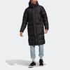 Adidas Originals Trefoil Long Down Jacket Casual Sport Warm Hooded Winter Coat Men Outerwear Black GE1335