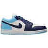 Кроссовки Air Jordan 1 Low Blue Chill Мужские Парусный цвет Hot-Lava Blue-Void 553558-149