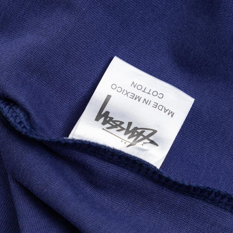 Stussy Летняя новая футболка с круглым вырезом из высококачественного хлопка 2025 года для мужчин и женщин, классическая футболка с буквенным принтом для пар