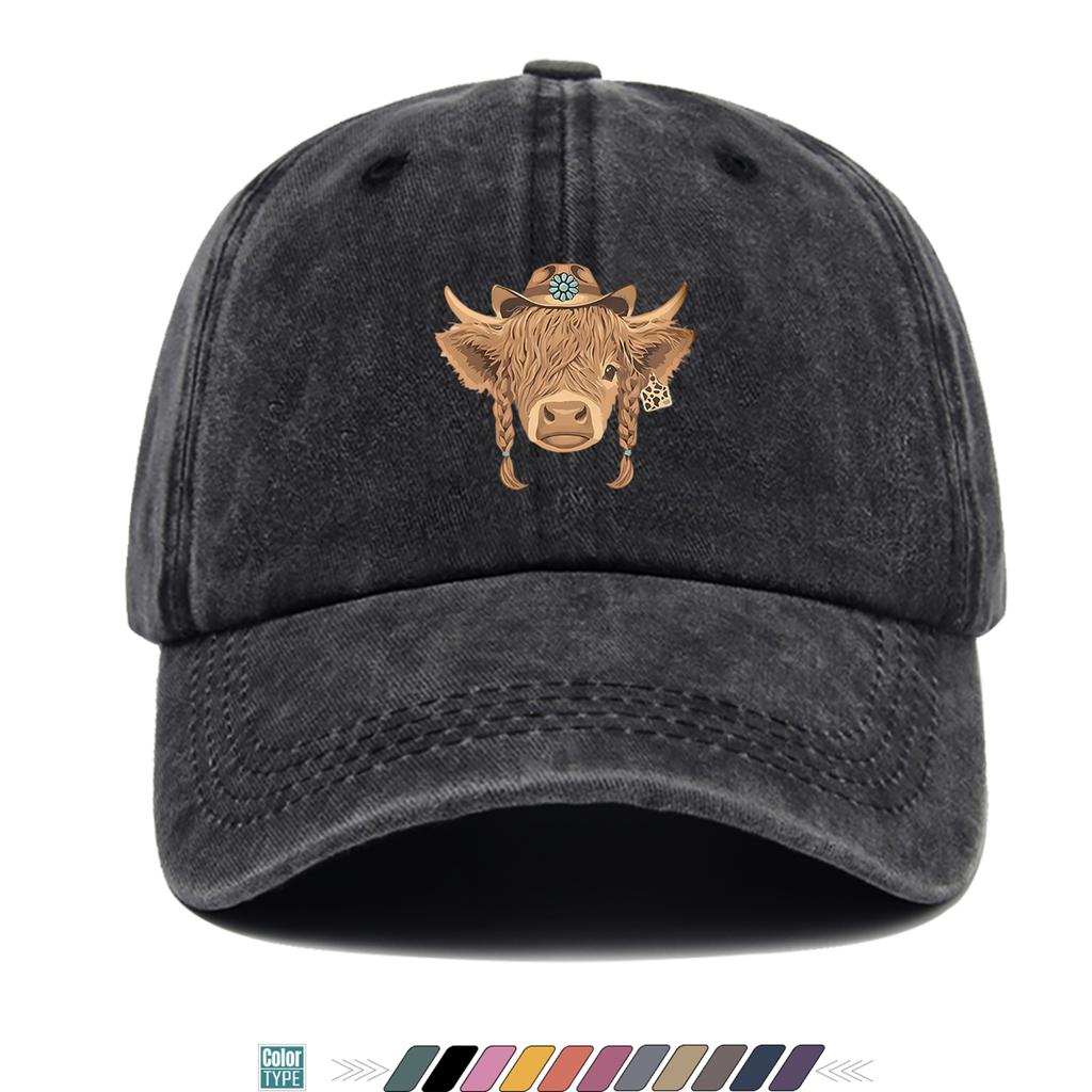 pc Cow Print Baseball Cap for Unisex Women Adjustable Snapback Trucker Hat with Cow Breathable QuickDry Suitable for All Ou