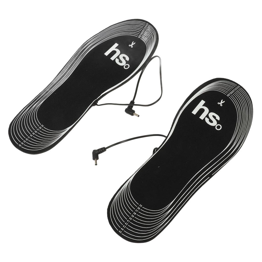 1 пара стелек с подогревом, электрические стельки с питанием от батареи 4,5 В, мягкая термовставка из углеродного волокна для ног