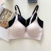 Traceless underwear women's summer thin small breasts gather and close secondary breasts, new jelly strips, anti-sagging bra