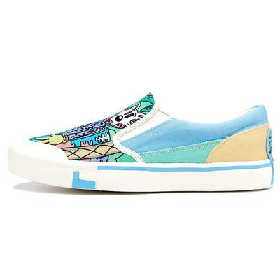 Li Ning Steven Harrington X Boogie Artist Collaboration Slip-On Sports Low-Top Skate Shoes Women Sneakers Multicolor AECR072-2