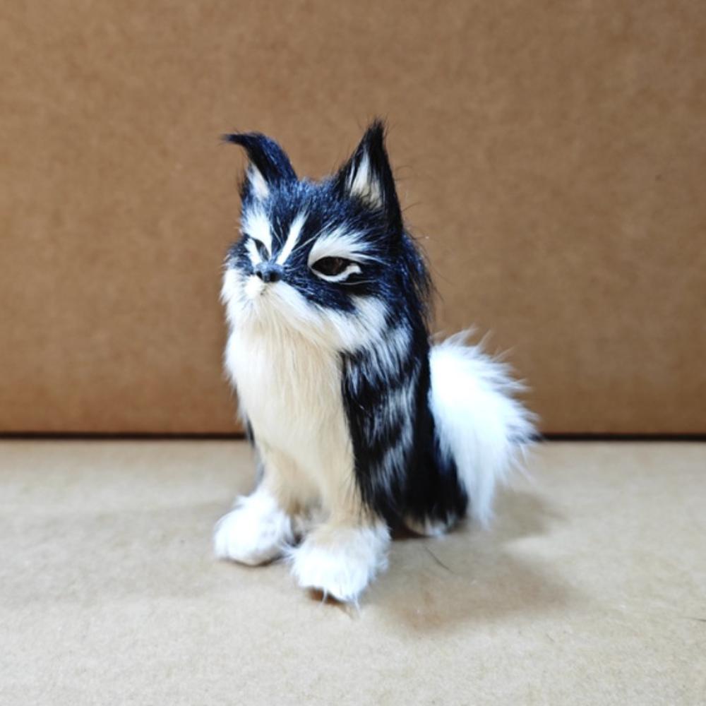 Белый и черный плюшевый волк-собака кукла привлекательные глаза собака мягкая плюшевая кукла домашний декор