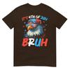 Bruh 4th Of July Boys Kids Fourth Of July Bald Eagle TShirt