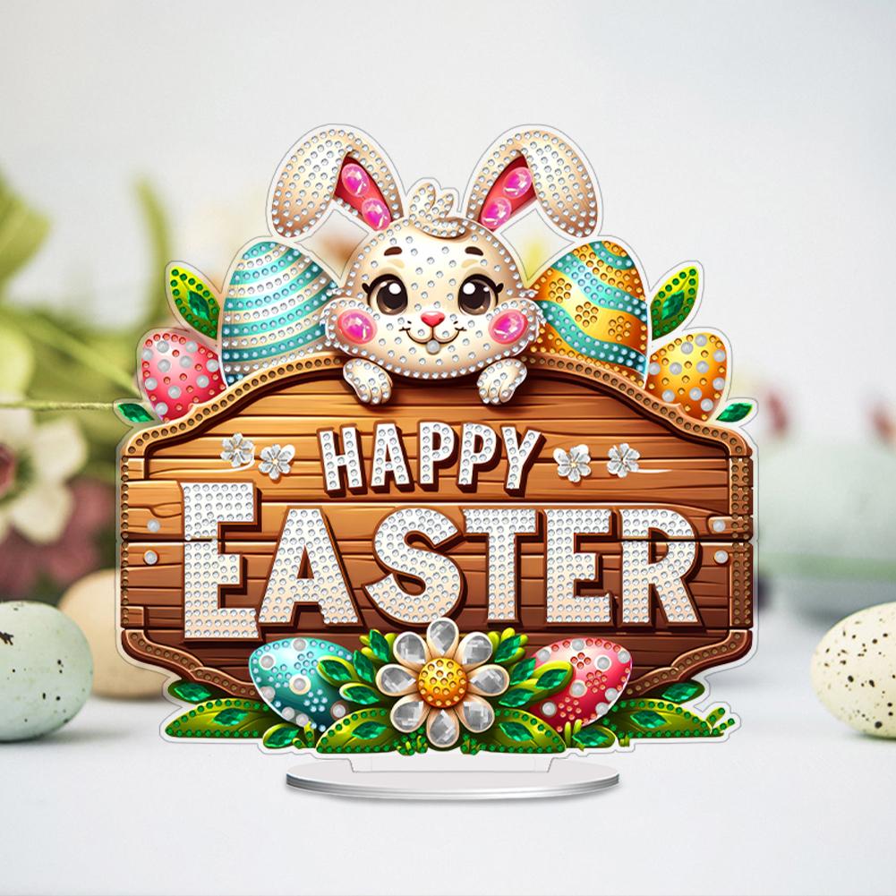 Акриловый Набор для Алмазной Живописи Easter Special Shape Алмазная Картина Настольные Украшения 5D DIY Алмазное Искусство Настольные Украшения Спальня Стол Декор