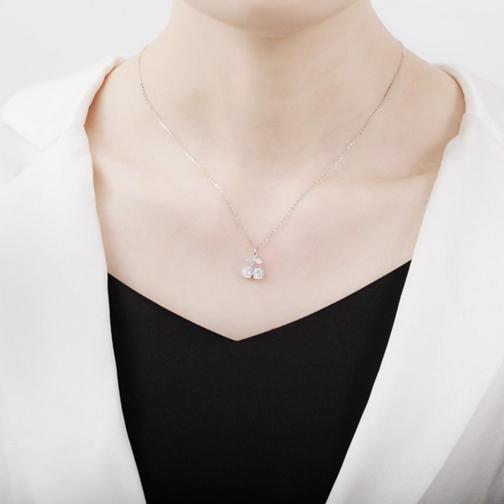 Cherry Necklace, Female Ins, Cool Style Necklace, Light Luxury, Niche, High-end, Versatile Collarbone Chain