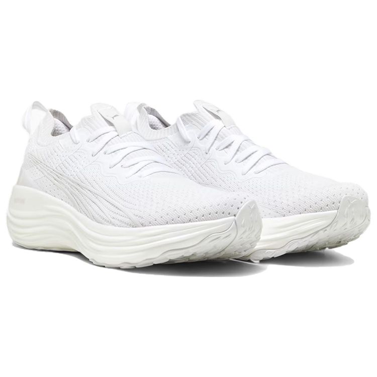 Puma Foreverrun Nitro Knit Удобные Амортизирующие Прочные Низкие Кроссовки для Бега Мужские кроссовки Белый 379139-05