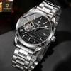 BINBOND Originate Men Watch High-end Luxury Luminous Waterproof Steel Strip Hollowed Out Male fully Automatic Mechanical Watches
