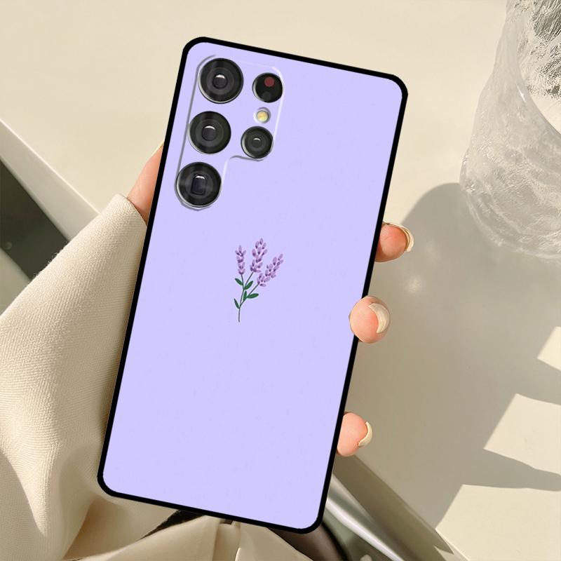 Лавандовый фиолетовый цветок для Samsung Galaxy S22 Ultra S21 S20 FE S8 S9 S10 Note 10 Plus Note 20 Ultra чехол для телефона