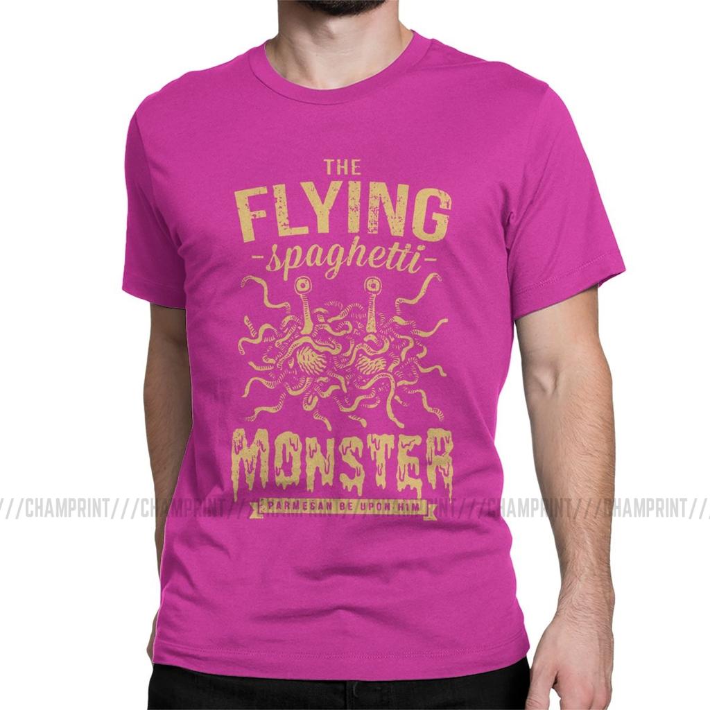 The Flying Spaghetti Monster T Shirt Men Funny T Shirt Round Neck Flying Spaghetti Monsterism Pastafarianism