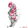 1PCS Waterproof Tattoos Temporary Tattoo Sticker Flowers Rose Body Tattoos for Women Art Arm Hand Tattoos Wolf Tiger Lion Painting Tatoos