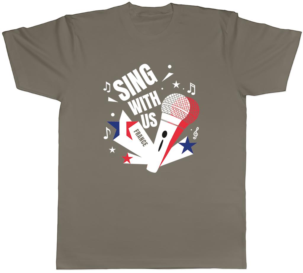 France Music Sing with us Note karaoke Unisexs TShirt Tee Gift Top