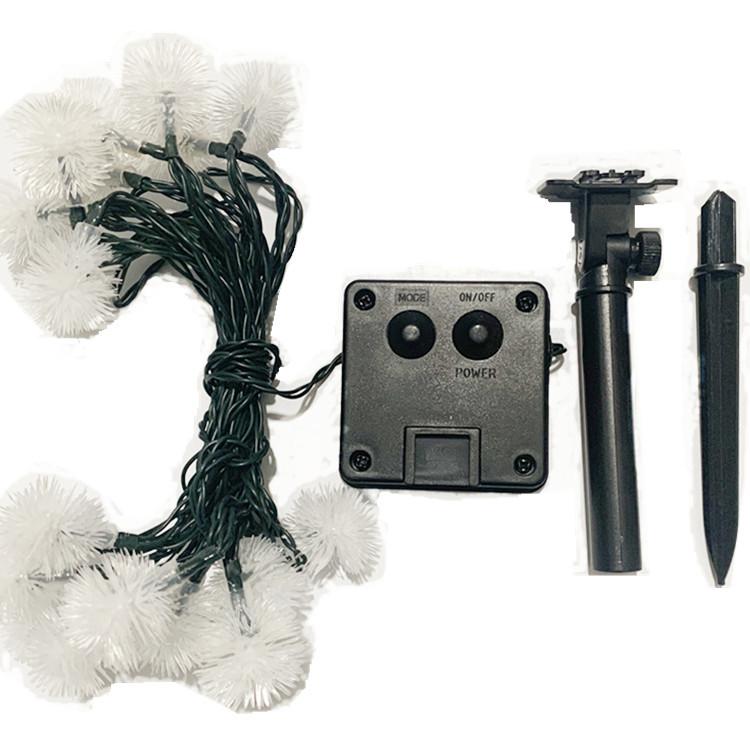 100LED шар для волос на солнечных батареях, гирлянды, уличные водонепроницаемые рождественские украшения, гирлянды, цветные гирлянды для свадебной вечеринки, праздника