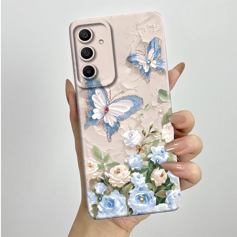 Sweet Soft Phone Case for Samsung Galaxy A15 A155 A156 4G 5G Fashion Cool Painted Cases Protection Back Cover Accessories Casing