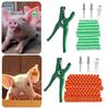Cattle Ear Tags 001 To 100 Number Plastic Livestock Animal Tag Ear Tag Applicator Kit for Cows Goats Sheep Pigs