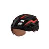 Matte Finish Integrated Cycling Helmet With Magnetic Goggle Attachment Road Mountain Bike Riding