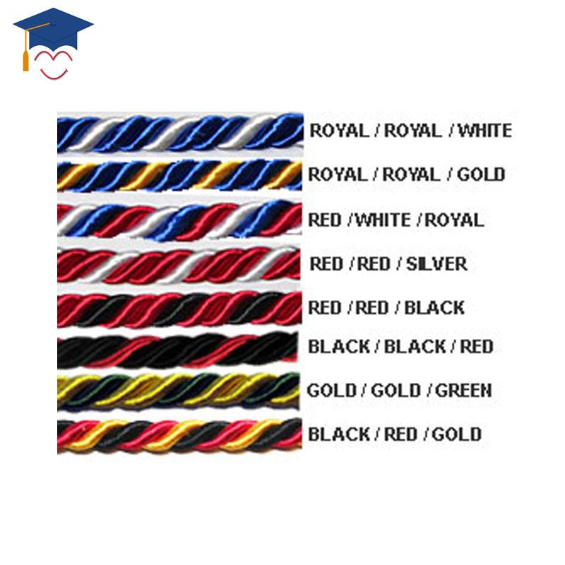 Doubled Intertwined Honor Cords Honor Two-color Cord for Graduation