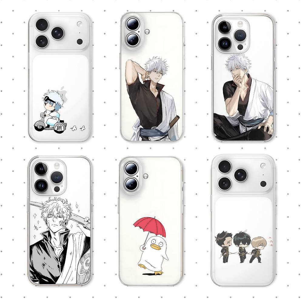 Чехол для телефона Аниме G-Gintama Для Samsung A57 A07 A36 A26 A56 A16 A06 A55 A35 A25 A15 A05 A54 A34 A24 A14 A13 A53 Прозрачная задняя крышка