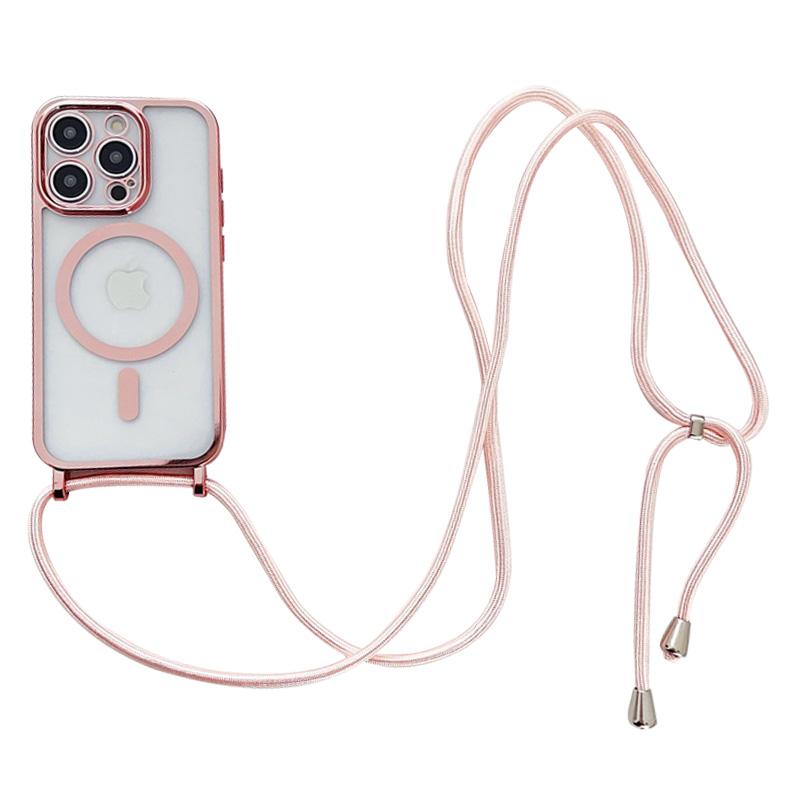 For iPhone 13 Pro Case Compatible with MagSafe TPU Crossbody Phone Cover