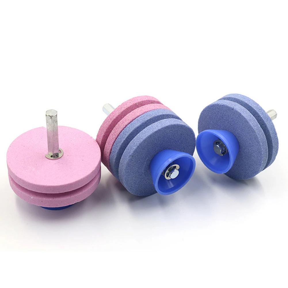 55 мм точилка для газонокосилки четырехслойный точильный камень точилка для лезвий газонокосилки двойное шлифовальное сверло универсальное шлифовальное сверло