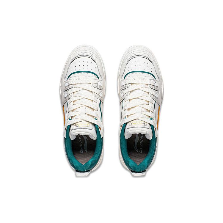 Li Ning Jiang Yue нескользящие износостойкие легкие низкие кроссовки для скейтбординга женские кроссовки для скейтбординга белые зеленые AGCT294-2