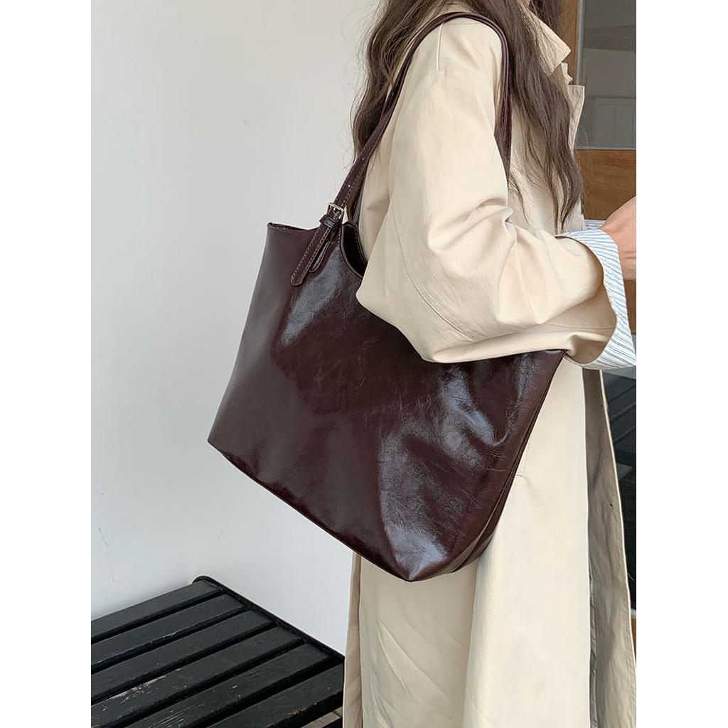 Ielgy Large-Capacity Underarm Bag Women's Fashion Commuter One-Shoulder High-End Niche All-Match