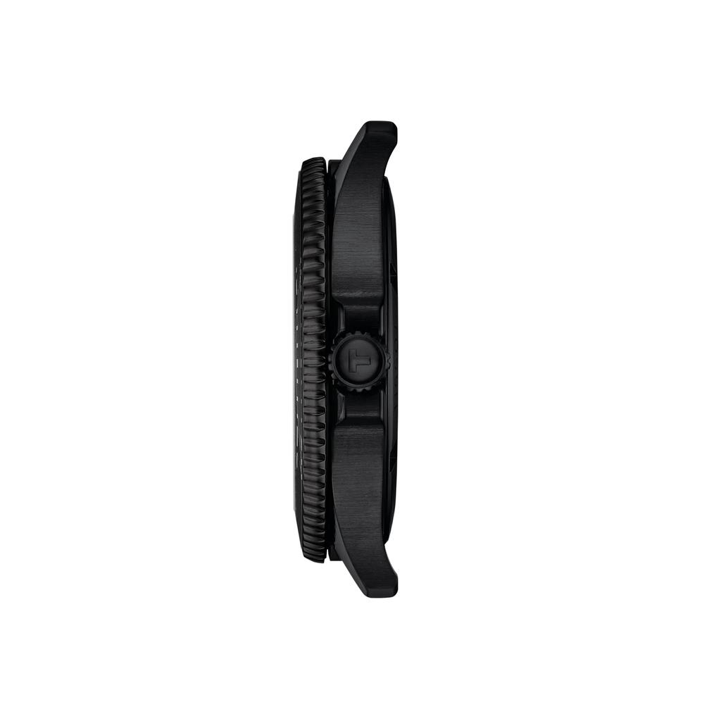 Tissot Мужские модные часы из нержавеющей стали с черным циферблатом T120.410.33.051.00
