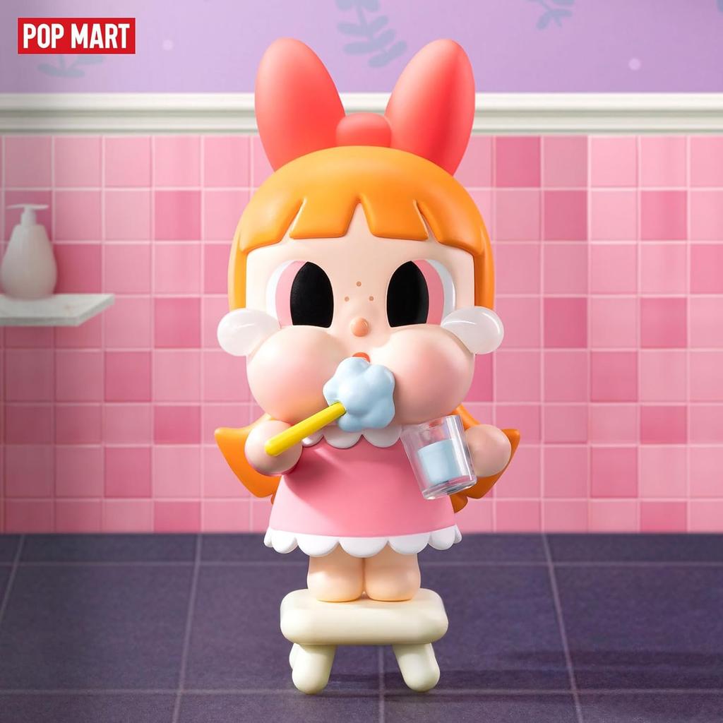 POP MART Фигурки из серии Crybaby x Powerpuff Girls, Фигурки-сюрпризы Crybaby, Коллекционные игрушки со случайным дизайном, Домашние украшения, Подарки на праздник и день рождения