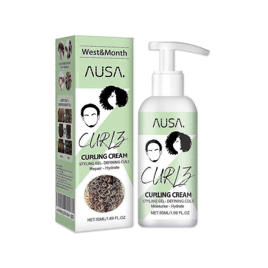 Moisturizing Curly Hair Elastin - Frizz Control, Heat Protection & Shine Enhancer for Strong, Fluffy Curls - 50ml