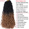 18 Inch Goddess Faux locs Crochet Hair 1- 6 Packs Soft Gypsy Locs Wavy Crochet Braids Dreadlocks 3 Tone Curly Wavy Twists Hair