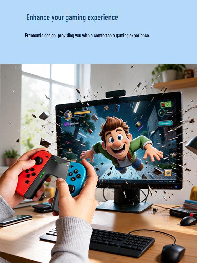 Ультратонкий зарядный хват для Joy-Con Nintendo Switch - Держатель контроллера для игры и зарядки