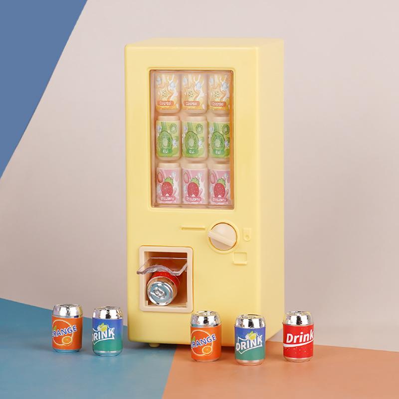 Mini Beverage Machine Cans Beverage Doll House Supermarket Small Ornament Model Children'S Play House Toys Small Gifts