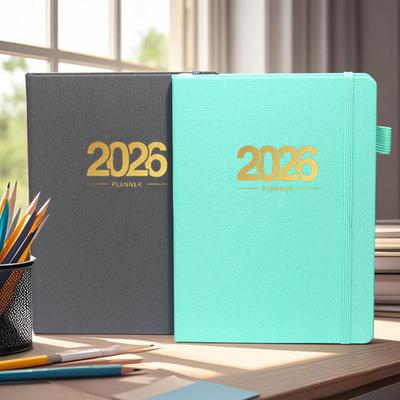 Ежедневник-планер на 2026 год, формат А5, для планирования, ведения дневника и отслеживания целей, 144 страницы, профессиональный планировщик задач.