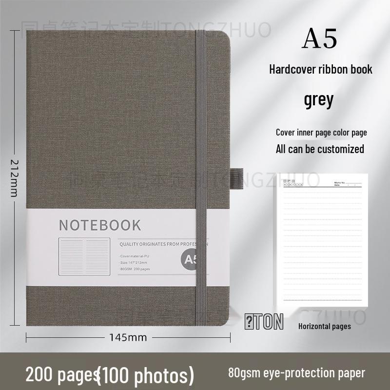 Высококачественный блокнот A5 с индивидуальным дизайном и резинкой для бизнеса и офиса