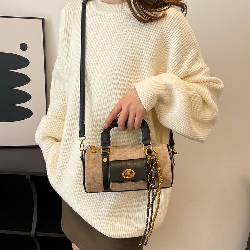 Женская винтажная сумка-тоут Boston, повседневная модная женская сумка через плечо в британском стиле с верхней ручкой, простая женская сумка через плечо для девочки