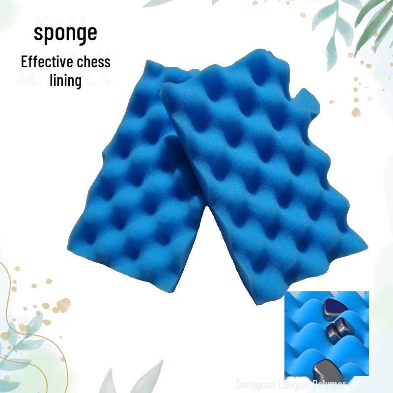 Детская магнитная шахматная игра с синей губкой для двух игроков